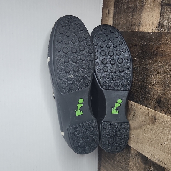 Tip Tee Toe Women's Size 7.5 Golf Shoes Black Leather Spikeless Sneakers - Picture 5 of 11